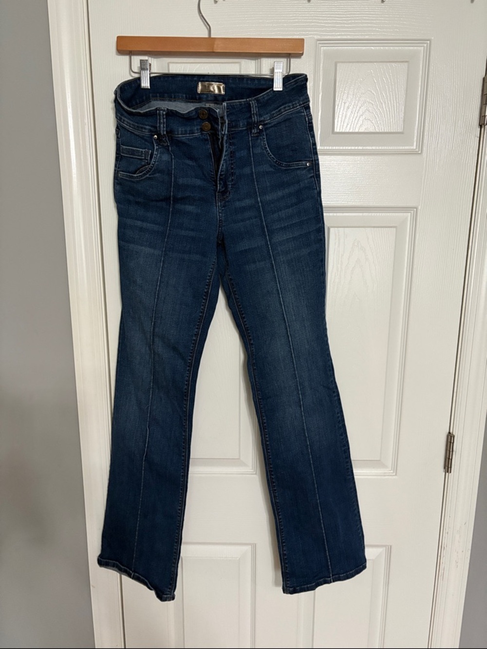 Kut from the Kloth Dark Blue High-Rise Flare Jeans